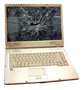 broken laptop